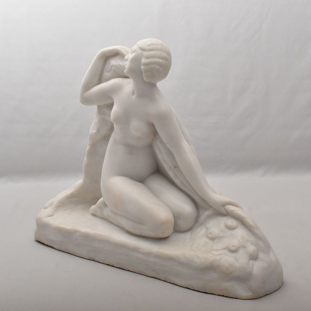 STMA109 3a antique sculpture marble statues bust woman figurines